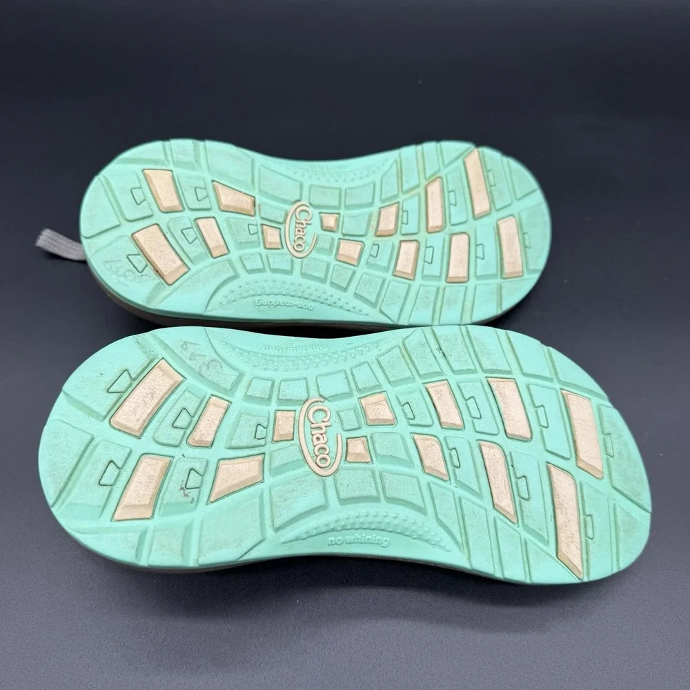 Chaco Big Kids Juniors Size 2 ZX1 Ecotread Orange Blue Brown Souls Waterproof